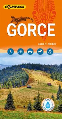 GORCE laminowana mapa turystyczna 1:40 000 COMPASS 2024