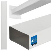 KANAŁ PŁASKI 100CM WENTYLACYJNY KABLI BIAŁY 120X60