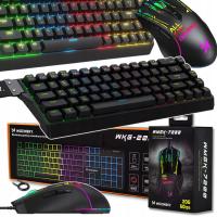 Klawiatura gamingowa Wozinsky WKGP- podświetlana RGB - czarna