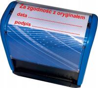 Pieczątka zgodność z oryginałem data podpis kropki