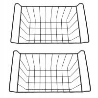 2 szt. Kosz do przechowywania z drutu do zamrażarki Pokryty PE 07