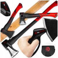 SIEKIERA ROZŁUPUJĄCA DO ŁUPANIA ZESTAW SIEKIER FIBERGLASS 3 SZT + OSTRZAŁKA