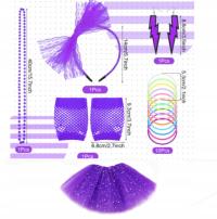 Zestaw akcesoriów dodatków na PARTY lata 80-te Disco Retro - 17 elem.