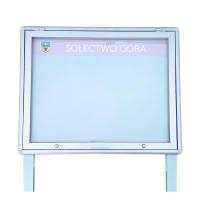 Gablota Informacyjna Ogłoszeniowa 100x80 cm ze Słupkami Wolnostojąca