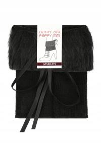 Getry damskie ocieplacze krótkie z futerkiem Marilyn Peppy 897 black