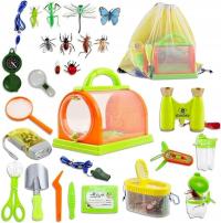 ZESTAW MAŁEGO ODKRYWCY: PLECAK, KOMPAS, LORNETKA I MOSKITIERA!