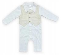 Elegancki wizytowy rampers pajacyk niemowlęcy 68