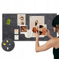 Tablica 80x60cm, tablica ogłoszeń, duża, filcowa na ścianę, na pinezki