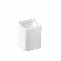 Pojemnik na wykałaczki Wilmax biały porcelanowy 4,1x5,5 cm
