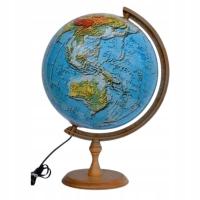 3D ФИЗИЧЕСКИЙ ГЛОБУС С ПОДСВЕТКОЙ 32 СМ