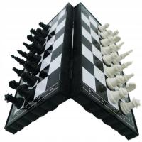 1 zestaw Mini międzynarodowe szachy składane magnetyczne