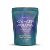 KOLAGEN WOŁOWY 500g 100% + WITAMINA C - ROZUSZCZALNY NAJCZYSTSZA FORMA