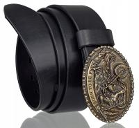 КОЖАНЫЙ МОТОЦИКЛЕТНЫЙ РЕМЕНЬ BLAKARDO 4 СМ ЧЕРНЫЙ BORN TO BE FREE