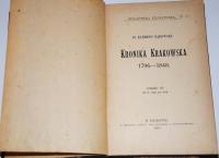 BIBLIOTEKA KRAKOWSK T42 Bąkowski Kronika krakowska
