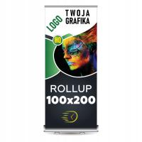 ROLL-UP 100X200 cm печать HQ для BLOCKOUT усиленная кассета rollup реклама