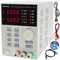 Zasilacz laboratoryjny KORAD KA3005P 30V 5A, 5x pamięć, C.C OCP C.V USB-PC