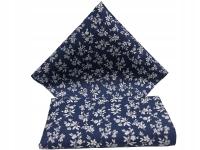 GRANATOWA WE WZORY POSZETKA WYPUSTKA BUTONIERKA