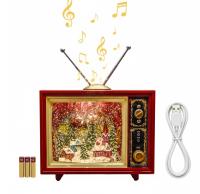 ŚWIĄTECZNY LAMPION POZYTYWKA TELEWIZOR TV MIKOŁAJ RENIFER NA BATERIE USB