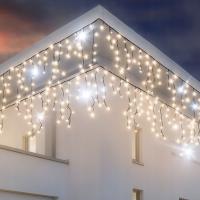 SOPLE LED KURTYNA flash BIAŁE CIEPŁE 5M 100szt Lampki MDLCL8883