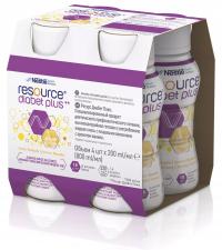 RESOURCE Diabet Plus Płyn smak waniliowy 4x 200 ml