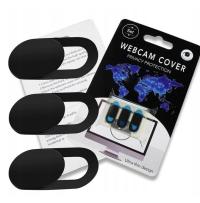 3× Zasłonki na kamerę Verk Group 06237 czarne 3 szt.