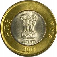 10 Rupi 2012 Монетный Двор (UNC)