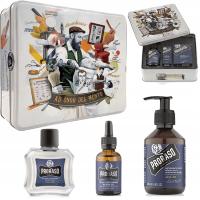 Proraso Azur Lime Beard Kit, Zestaw do brody, na prezent w metalowej puszce
