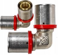 KOLANO KOLANKO ZAPRASOWYWANE RÓWNOPRZELOTOWE PEX ALUPEX PERT Ø 25x25 TYP U