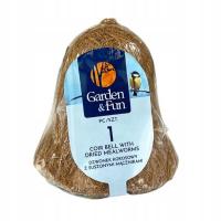 Dzwonek Tłuszczowy Z Larwami Mącznika Z Włókna Kokosowego Garden&Fun 250 g