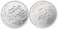 Litwa 1,50 Euro Uniwersytet Wilno Fidi 50 - 2018 rok