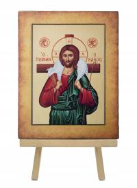 MAJK Ikona religijna JEZUS CHRYSTUS DOBRY PASTERZ 25 x 33 Duża