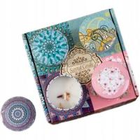 Świece sojowe 4 szt zestaw aromatyczny gardenia lawenda wanilia róża