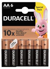 6 x щелочная батарея DURACELL LR6 AA R6