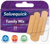 SALVEQUICK FAMILY MIX набор пластырей семейный 26 пластырей