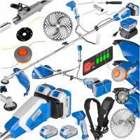 KOSA podkaszarka AKUMULATOROWA tarcza żyłka szelki 2 AKUMULATORY WYKASZARKA