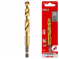 Wiertło do metalu tytanowe HEX 9,5 mm 1 szt. Milwaukee HSS-G Tin