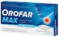 Orofar MAX 2 мг 1 мг от боли в горле 30 пастилок