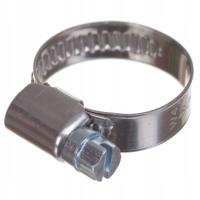 Opaski ślimakowe W4 nierdzewne szerokie 16-27 mm