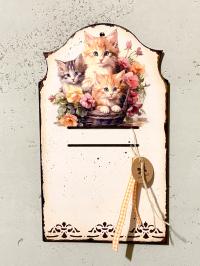 Postarzana Podkładka Pod Kalendarz Kotki Zdzierak ,Wydzierak