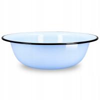 MISKA EMALIOWANA TURYSTYCZNA 33,5 CM RETRO EMALIA NACZYNIA OLKUSZ DUŻA 9L