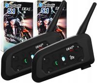 2X мотоциклетный домофон EJEAS V6 PRO USB-C 2024 Bluetooth 5,1 для шлема