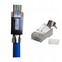 Wtyki RJ45 przelotowe EZ kat.6A STP 10szt