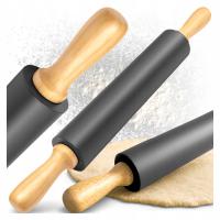 WAŁEK DO CIASTA SILIKONOWY OBROTOWY KUCHENNY DO PIECZENIA DUŻY 38,5 CM