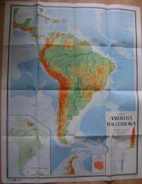 Карта-Южная Америка-Ромер-изд.1948-большой формат-Книжница Атлас