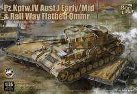 Border Model BT-025 Pz.Kpfw.IV Ausf J Early/Mid&Rail Way Flatbed Ommr