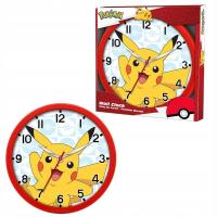 Zegar okrągły Pokemon 25 cm tarcza analogowa Pikachu