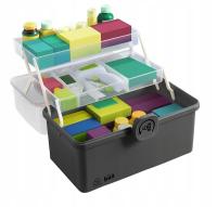 КОНТЕЙНЕР ДЛЯ ЛЕКАРСТВ, ОРГАНАЙЗЕР, КОРОБКА ДЛЯ ЛЕКАРСТВ, ДВУХУРОВНЕВАЯ КОРОБКА ДЛЯ ЛЕКАРСТВ С ЗАМКОМ, БОЛЬШОЙ XXL