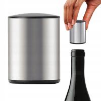 KOREK PRÓŻNIOWY DO WINA BUTELEK BUTELKI SZAMPANA MECHANICZNY SREBRNY
