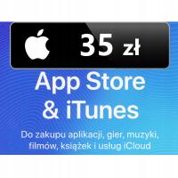 App Store iTunes 35 zł Doładowanie Apple, iPhone