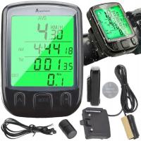 Licznik rowerowy przewodowy 22 funkcje + bateria podświetlenie